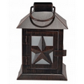 Americana Barn Star LED Coach Lantern w/ 6 Hour Timer